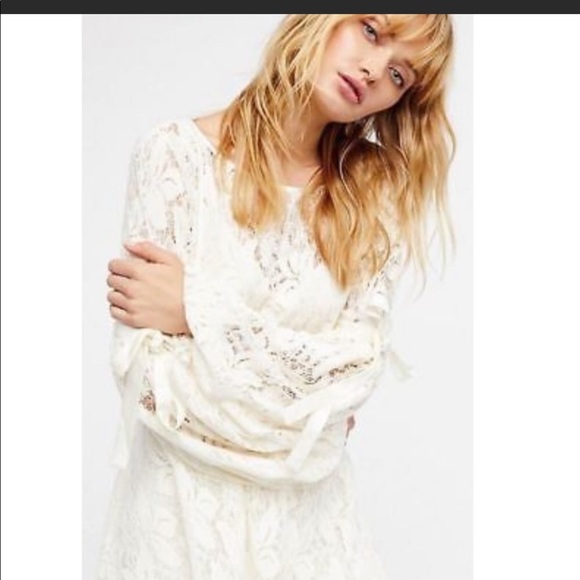Free People ivory lace dress Sz S❗️sold❗️ - Picture 6 of 6